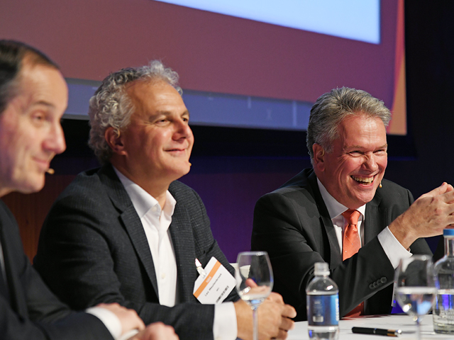 Foto Geert-Jan Knoops, Lex Meulenbroek en Peter Schimmel