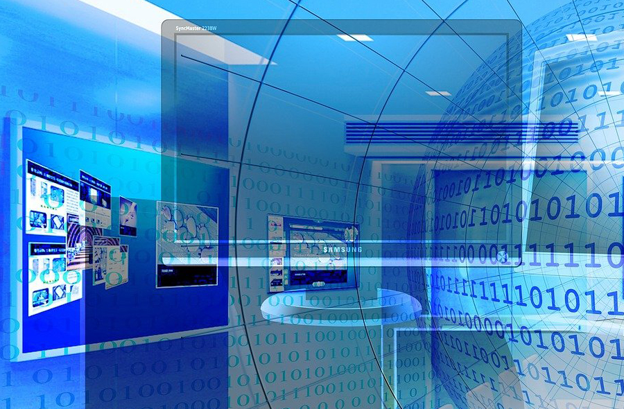 Illustratie computerschermen test