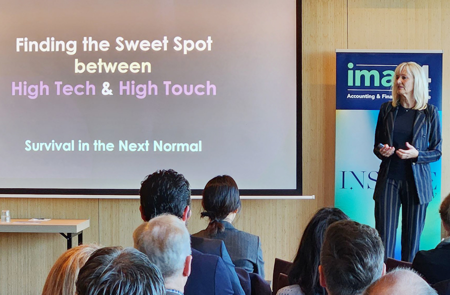 IMA-congres, spreker Nancy Rademaker