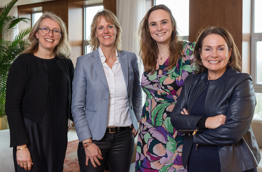Foto: Agnes Koops en interviewers